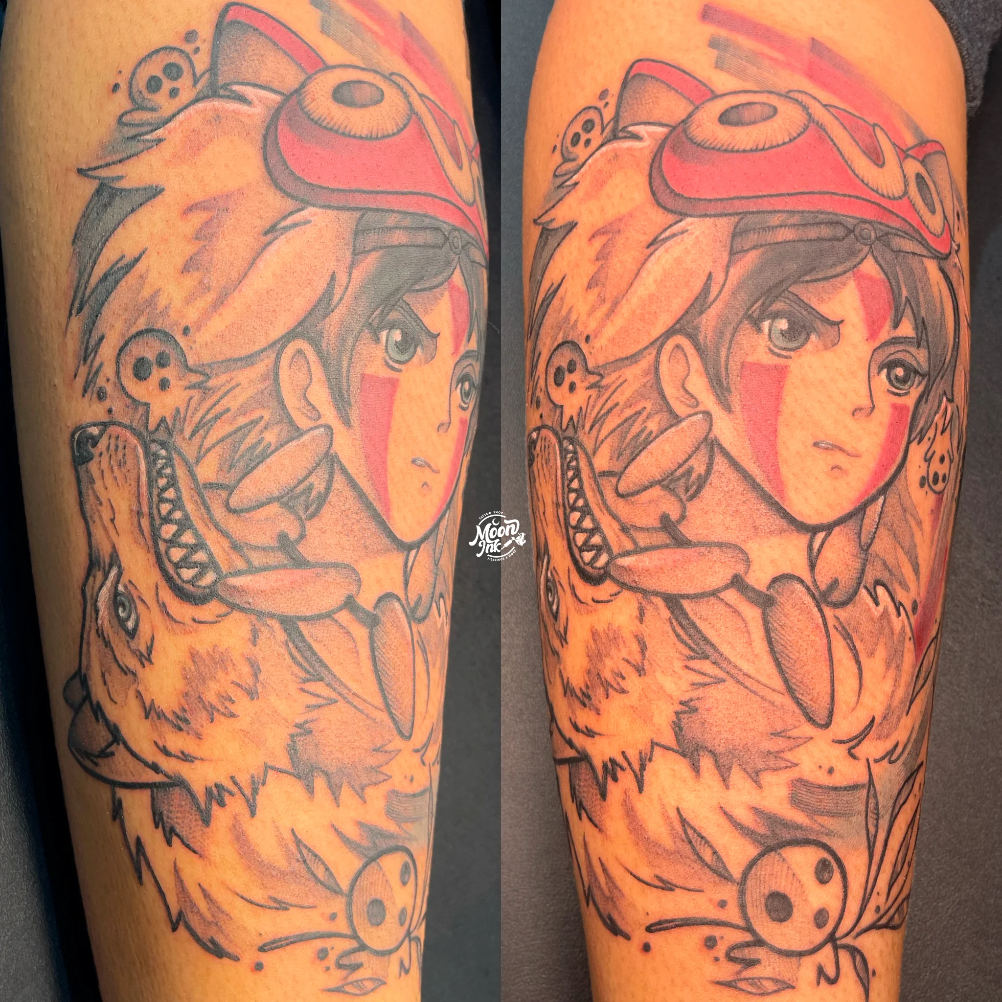 Tatouage anime en couleur